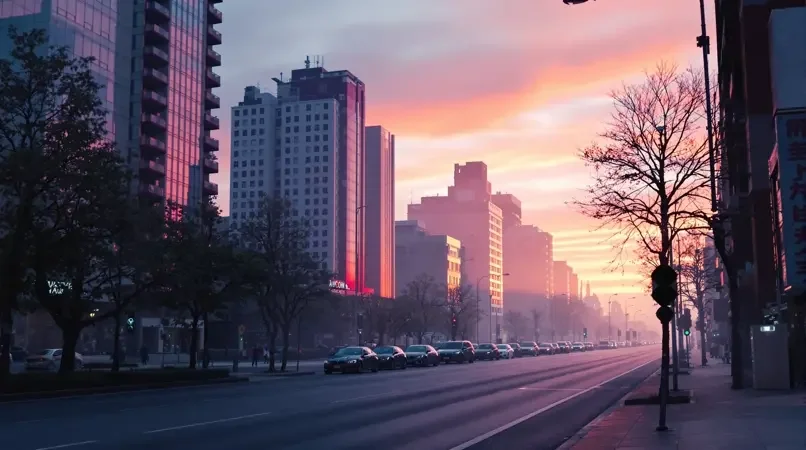 清晨五点的城市，安静得只剩风声 - 泡泡影院
