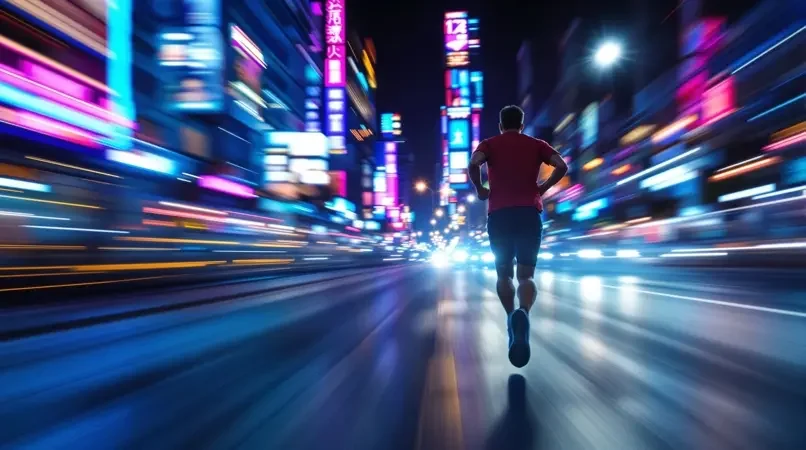 城市夜跑记录，用脚步丈量夜色 - 泡泡影院